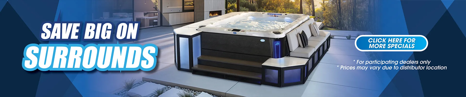 Calspas hot tub being used in a family setting - Ludlow