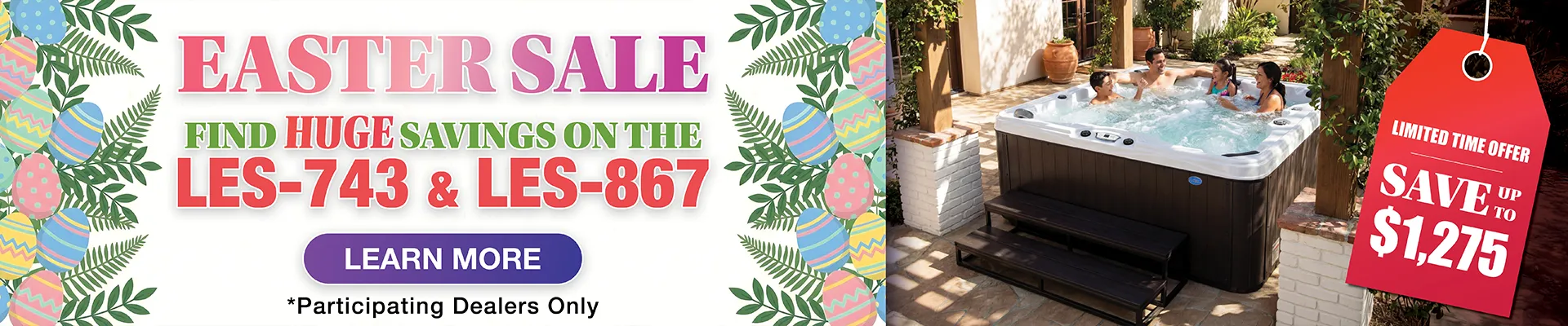 Calspas hot tub being used in a family setting - Ludlow