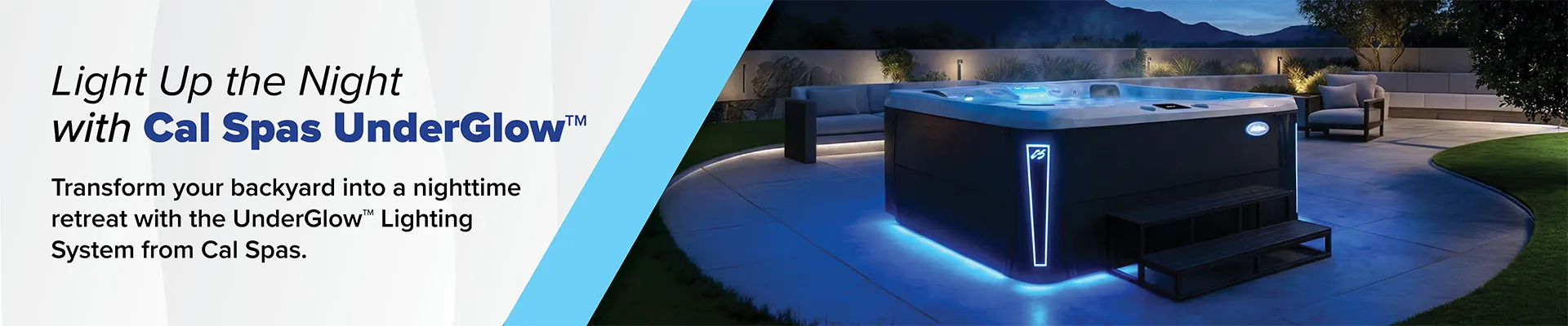 Calspas hot tub being used in a family setting - Ludlow